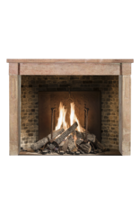 Rustic Antique Reclaimed Limestone Fireplace