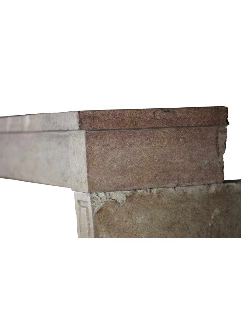 Rustikal Antike Kalkstein Kamin