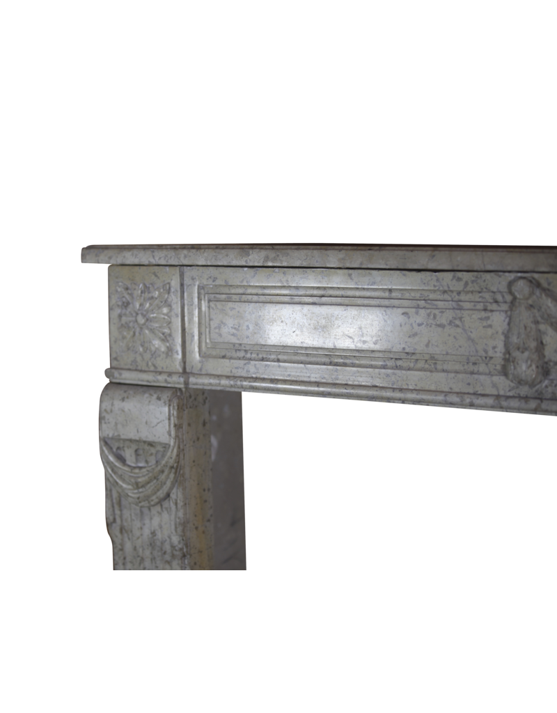 18Th Century Fine French Fireplace In Marble