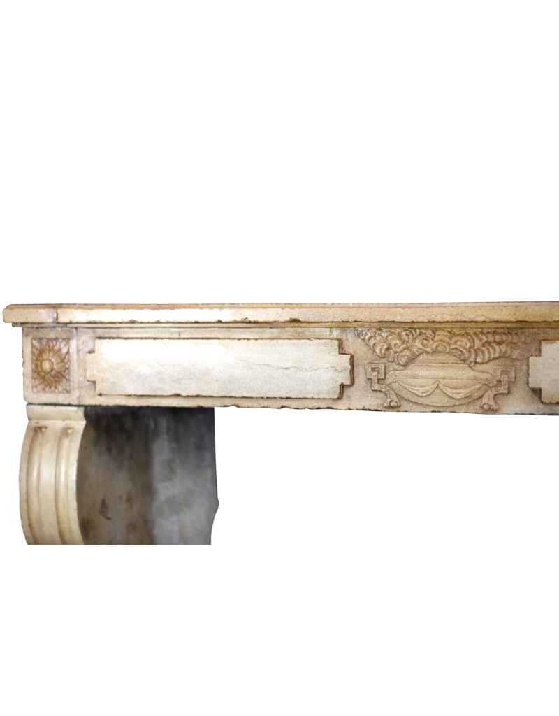 Fine Louis XVI Style Vintage Fireplace Surround