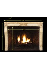 Fine Louis XVI Style Vintage Fireplace Surround