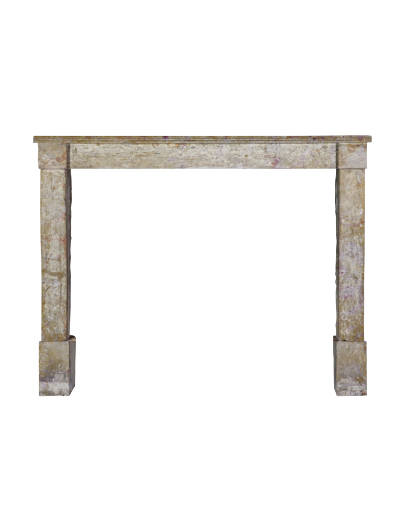 Maison Leon Van den Bogaert French Rustic Hard Limestone Fireplace Surround