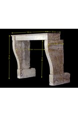 French Rustic Hard Limestone Fireplace Surround