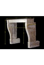 Maison Leon Van den Bogaert Rustikale Kaminverkleidung aus hartem Kalkstein