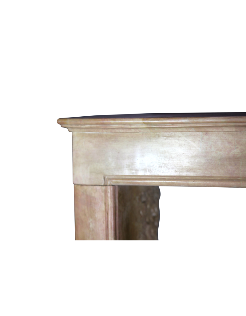 Maison Leon Van den Bogaert French Chique Rose Fireplace Surround
