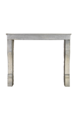 Small Grey French Antique Fireplace Surround