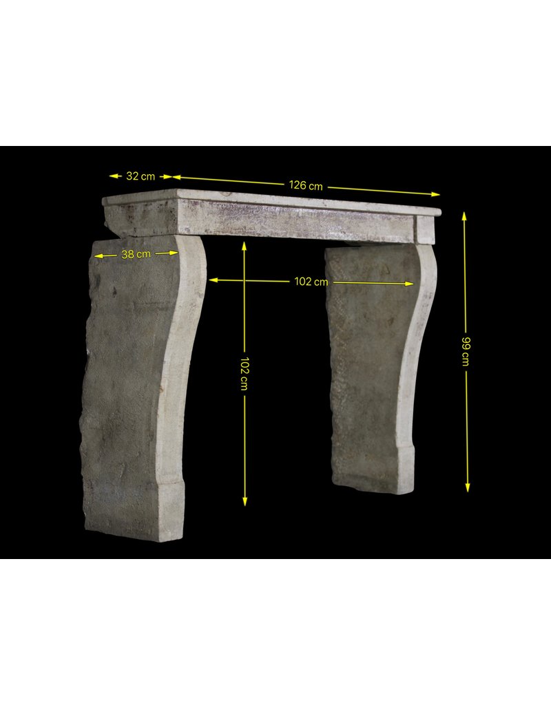 Maison Leon Van den Bogaert French Country Mantle In Limestone