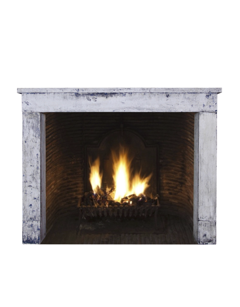 Rustic French Limestone Fireplace Mantle