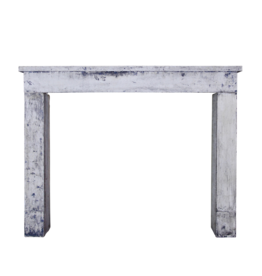 Maison Leon Van den Bogaert Rustic And Small French Limestone Fireplace Mantle