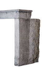 Rustic Französisch Kalkstein Kamin Verkleidung