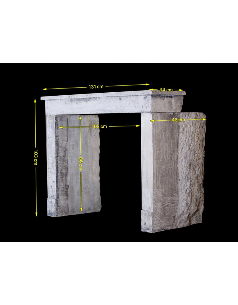 Cheminée Rustique En Pierre Calcaire Française