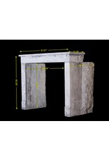 Rustic French Limestone Fireplace Mantle
