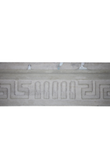 Timeless French Rustic Classic Limestone Fireplace Surround Greek Key