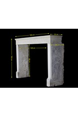 Timeless French Rustic Classic Limestone Fireplace Surround Greek Key