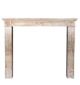 French Burgundy Antique Fireplace Surround