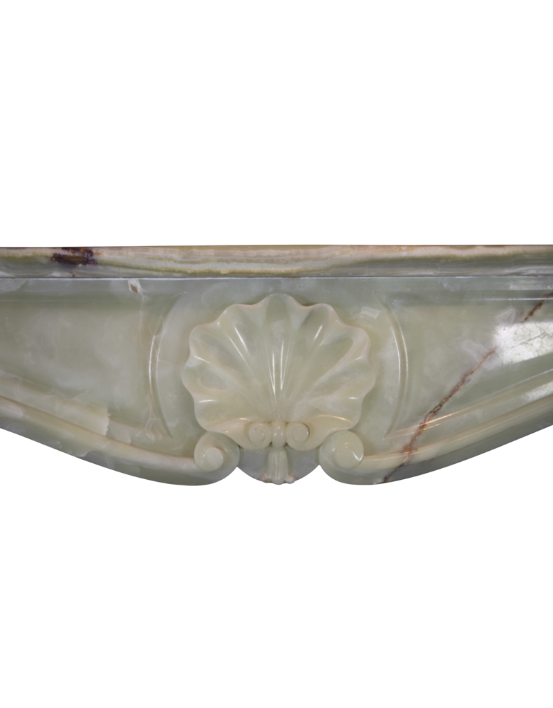 Green Onyx Classic Fireplace Mantle