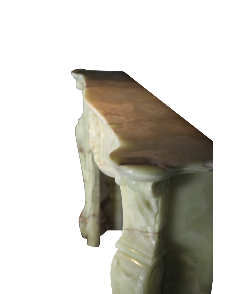 Maison Leon Van den Bogaert Grün Onyx Klassische Kamin Verkleidung