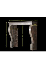 Maison Leon Van den Bogaert Kleines grau französisch antik Kaminmaske