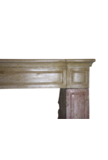 Maison Leon Van den Bogaert Zweifarbig französisch antiken Stein Kamin