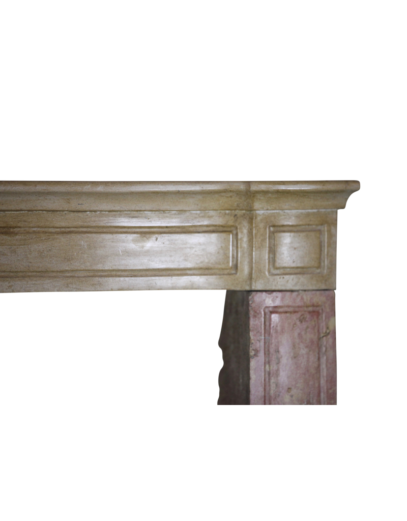 Maison Leon Van den Bogaert Zweifarbig französisch antiken Stein Kamin