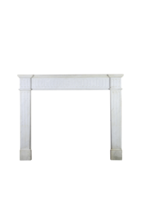 Maison Leon Van den Bogaert Vintage-Kaminmaske aus Carrara-Marmor