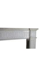 Maison Leon Van den Bogaert Vintage-Kaminmaske aus Carrara-Marmor