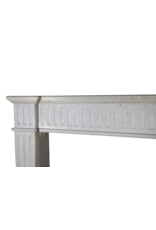 Maison Leon Van den Bogaert Vintage-Kaminmaske aus Carrara-Marmor