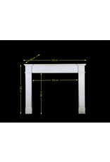 Maison Leon Van den Bogaert Vintage-Kaminmaske aus Carrara-Marmor