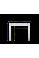 Maison Leon Van den Bogaert Vintage-Kaminmaske aus Carrara-Marmor