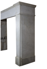 Maison Leon Van den Bogaert Vintage-Kaminmaske aus Carrara-Marmor