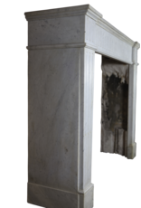 Maison Leon Van den Bogaert Vintage-Kaminmaske aus Carrara-Marmor