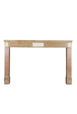 Maison Leon Van den Bogaert 18Th Century Red Stone Vintage Fireplace Surround
