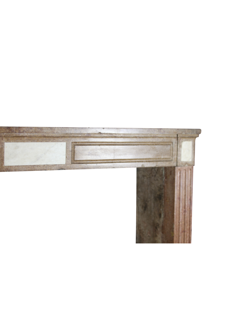 Maison Leon Van den Bogaert 18Th Century Red Stone Vintage Fireplace Surround
