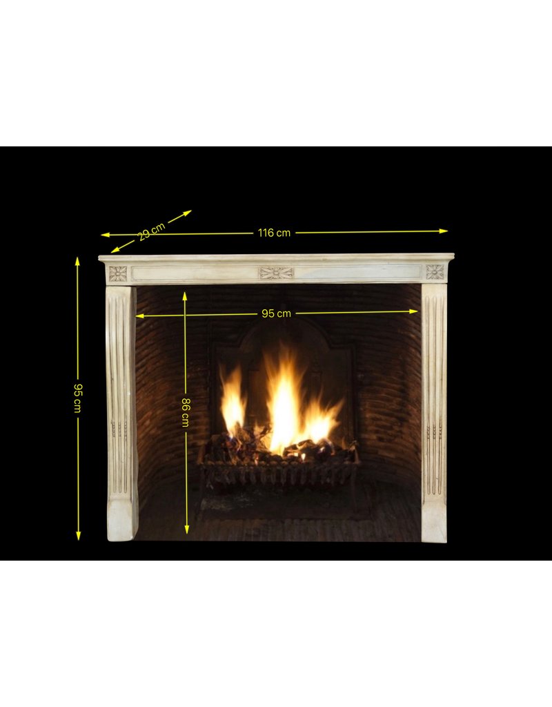 Elegant Vintage French Fireplace Surround