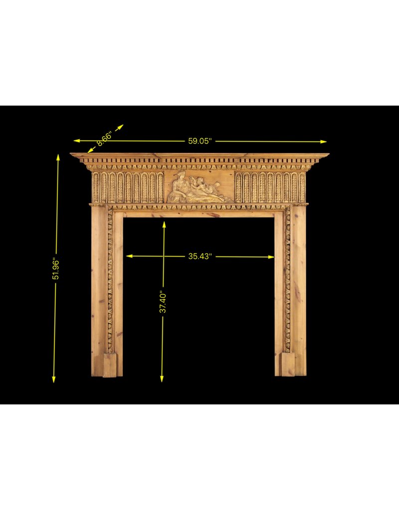 Pine English Fireplace Surround