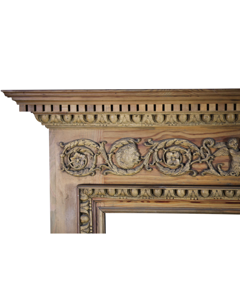 Georgian Style Pine Fireplace Surround