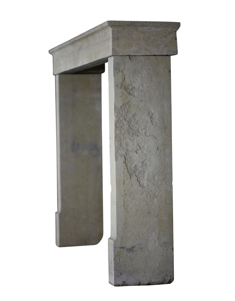 French Country Limestone Fireplace Surround