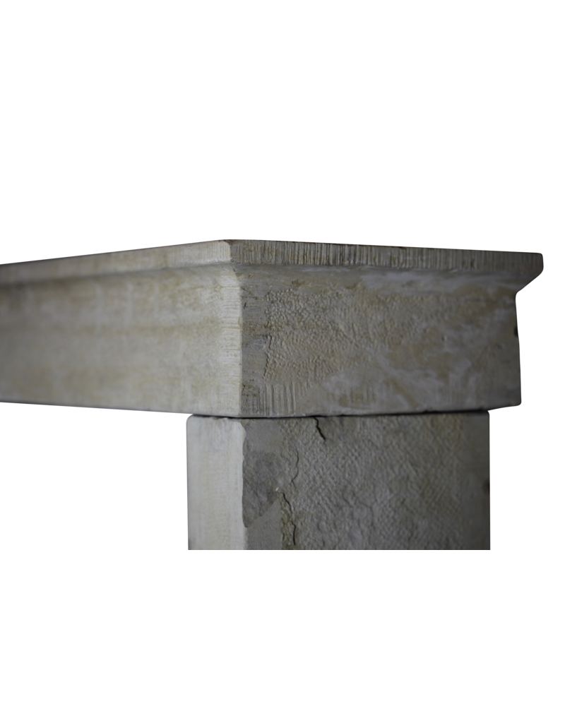 French Country Limestone Fireplace Surround