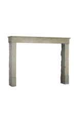 French Country Limestone Fireplace Surround