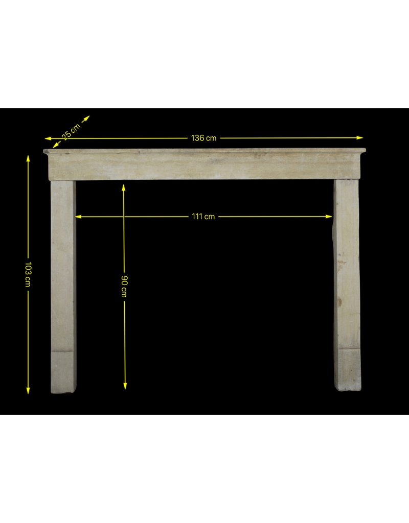 País Francés Piedra Caliza Chimenea Surround