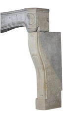 Tweekleurige Franse Vintage Stenen Schouw