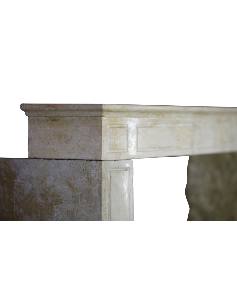 French Timeless Fireplace Surround In Limestone