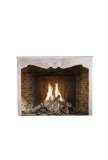 Grand Rustic Oak Fireplace Mantel