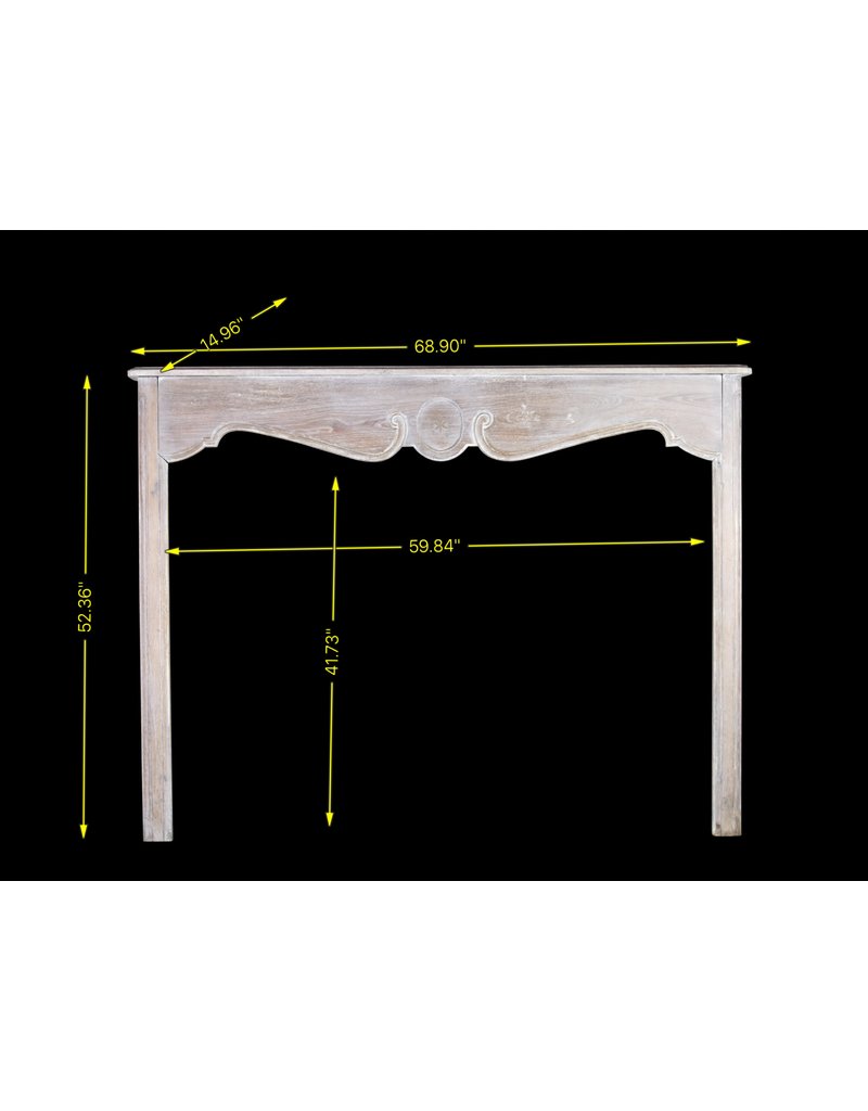 Grand Rustic Oak Fireplace Mantel