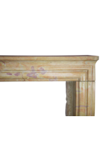 Maison Leon Van den Bogaert Antiker Kalksteinkamin im französischen Landhausstil