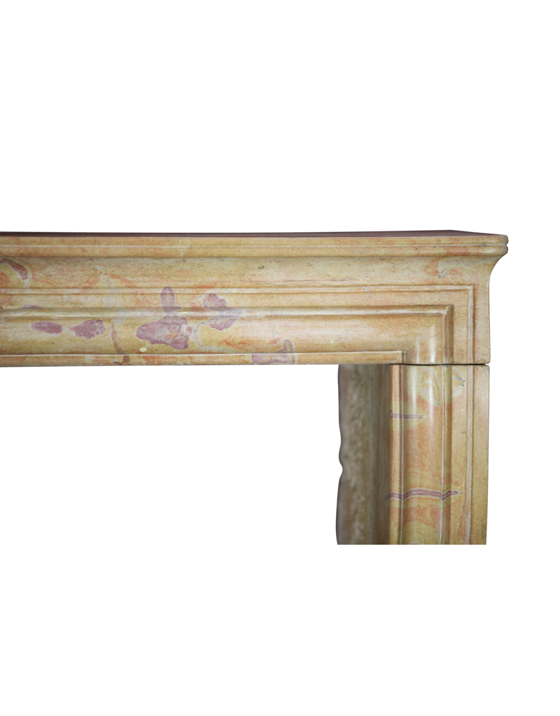 Maison Leon Van den Bogaert Antiker Kalksteinkamin im französischen Landhausstil