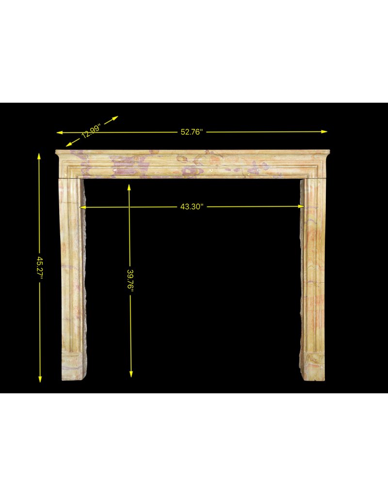 French Country Limestone Antique Fireplace Surround