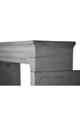 Square Firebox Limestone Antique Fireplace Surround