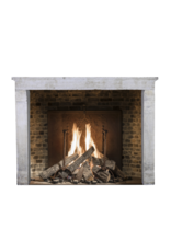 French Country Limestone Fireplace Mantel