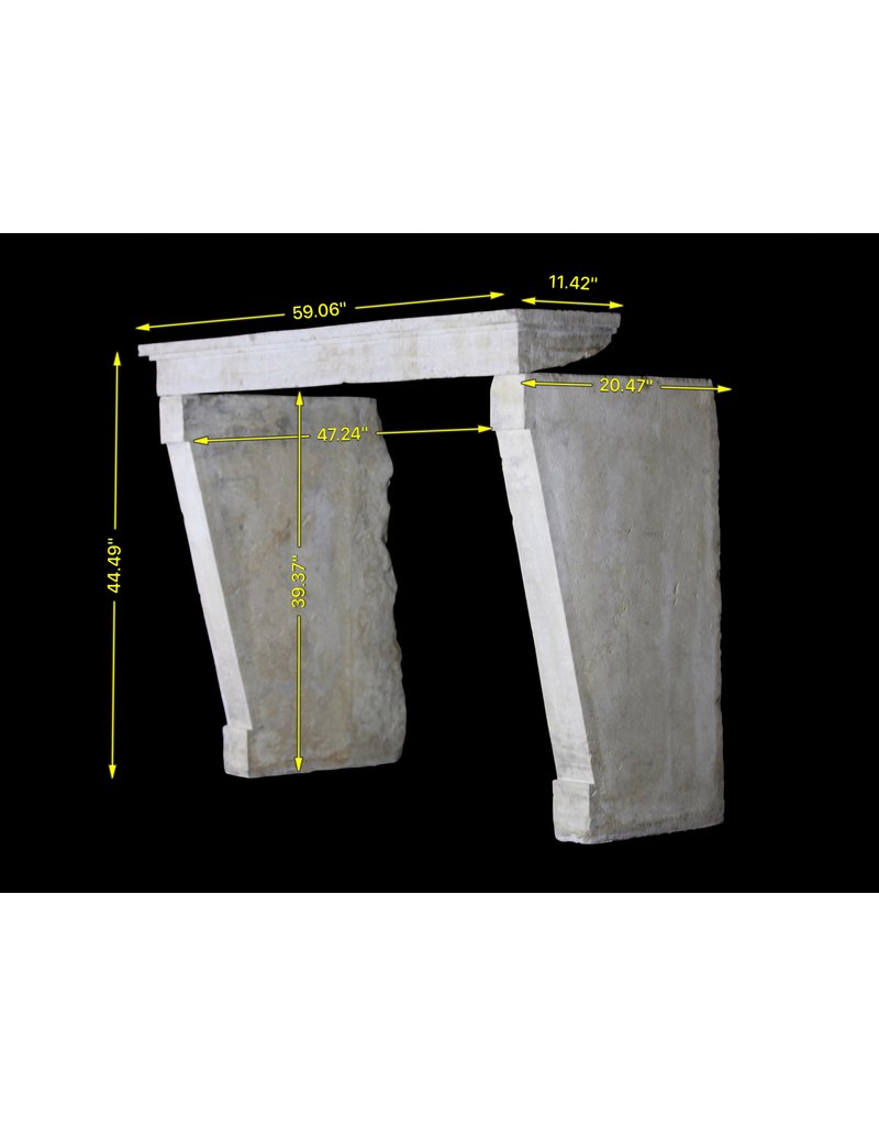 Französisch Landstil Kalkstein Kamin Verkleidung